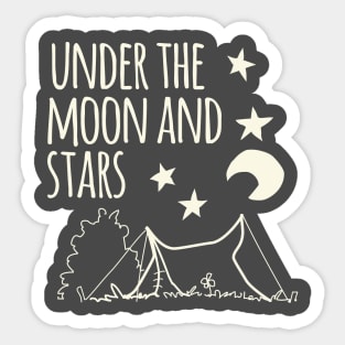 Under The Moon And Stars Sticker